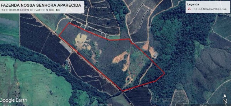 Imagem do imóvel LOTE 009 Fazenda Nossa Senhora Aparecida, Campos Altos/MG - Terras com área total de 16,7893 hectare